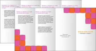 realiser depliant 4 volets  8 pages  texture contexture structure MIFBE26895
