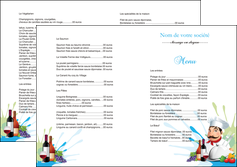 personnaliser maquette depliant 2 volets  4 pages  metiers de la cuisine menu restaurant restaurant francais MLGI26955