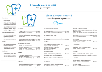creation graphique en ligne set de table dentiste dents dentiste dentier MIFCH26985