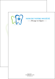 imprimer flyers dentiste dents dentiste dentier MIDLU26989