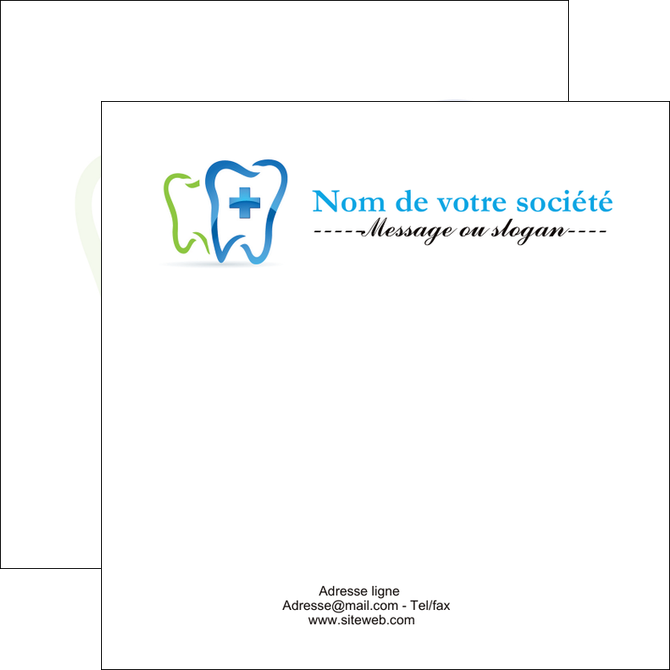 modele en ligne flyers dentiste dents dentiste dentier MIFBE27003