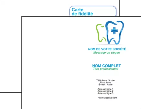 maquette en ligne a personnaliser carte de visite dentiste dents dentiste dentier MID27011