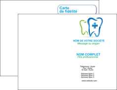 maquette en ligne a personnaliser carte de visite dentiste dents dentiste dentier MIF27011