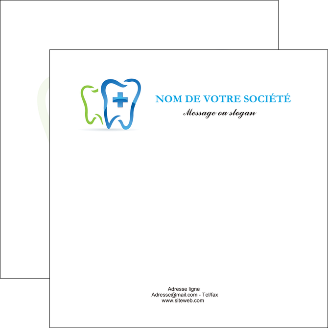 exemple flyers dentiste dents dentiste dentier MIFCH27013