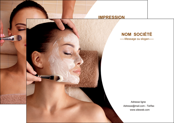 maquette en ligne a personnaliser flyers centre esthetique  masque masque du visage soin du visage MIDCH27017