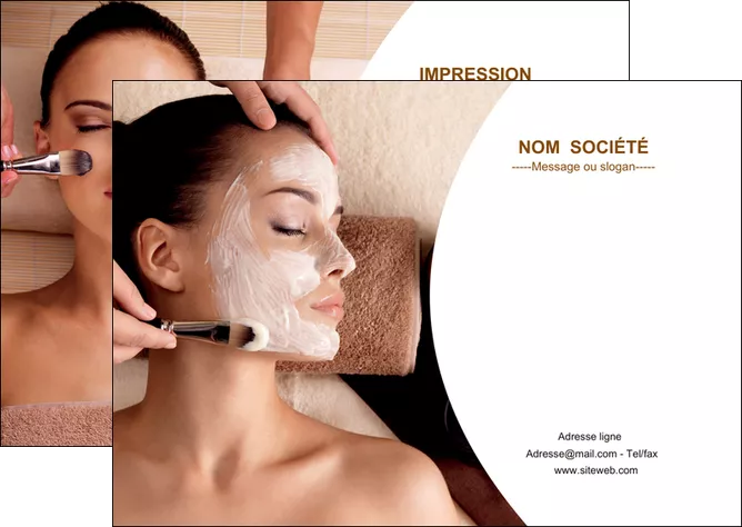 maquette en ligne a personnaliser flyers centre esthetique  masque masque du visage soin du visage MLIGLU27017