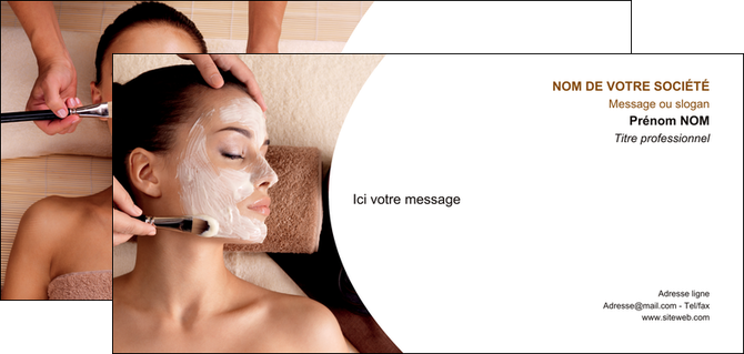exemple carte de correspondance centre esthetique  masque masque du visage soin du visage MMIF27023