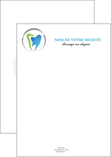 imprimerie affiche dentiste dents soins dentaires caries MIFLU27115