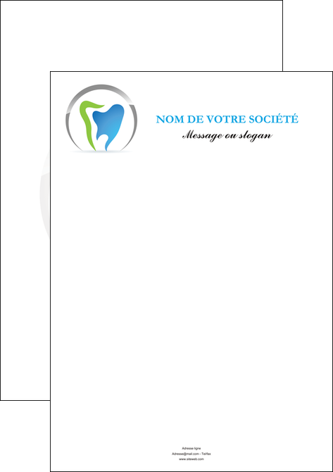 exemple affiche dentiste dents soins dentaires caries MIDBE27125