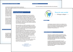 maquette en ligne a personnaliser depliant 2 volets  4 pages  dentiste dents soins dentaires caries MIFCH27133