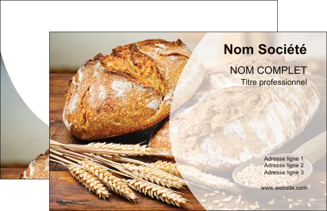 creer modele en ligne carte de visite sandwicherie et fast food boulangerie boulanger boulange MID27203