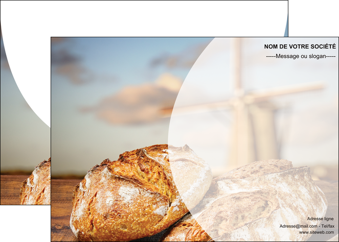 imprimerie affiche sandwicherie et fast food boulangerie boulanger boulange MIDLU27211