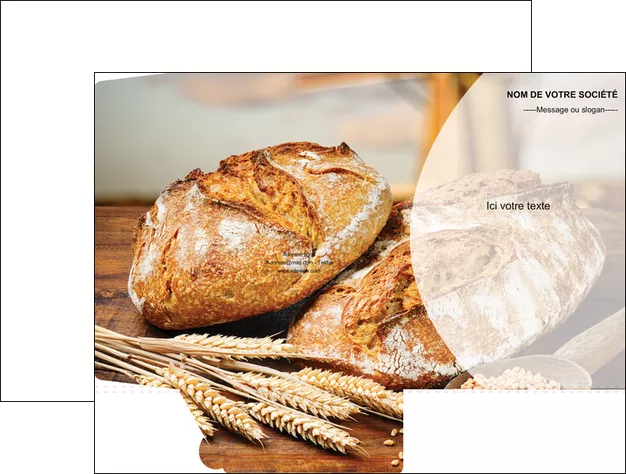 faire modele a imprimer pochette a rabat sandwicherie et fast food boulangerie boulanger boulange MLGI27221
