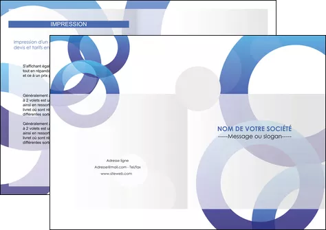 modele depliant 2 volets  4 pages  texture contexture structure MIFLU27241