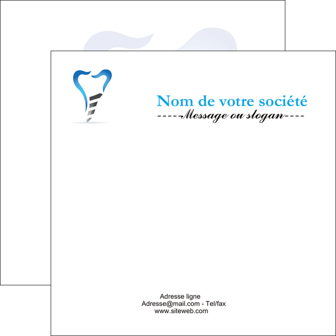 exemple flyers dentiste dents soins dentaires caries MIS27295