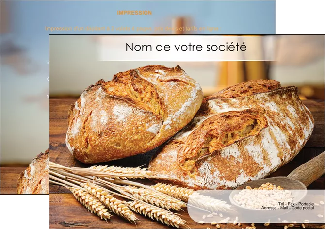 faire flyers sandwicherie et fast food boulangerie boulanger boulange MLIGLU27445