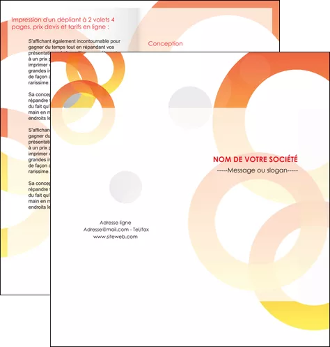 realiser depliant 2 volets  4 pages  texture contexture structure MLIGLU27649