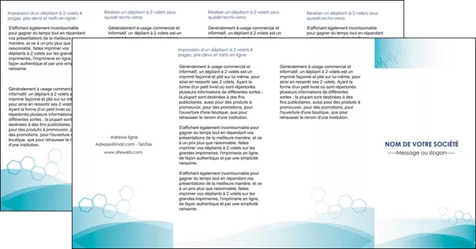 exemple depliant 4 volets  8 pages  medecin texture contexture structure MLGI27679