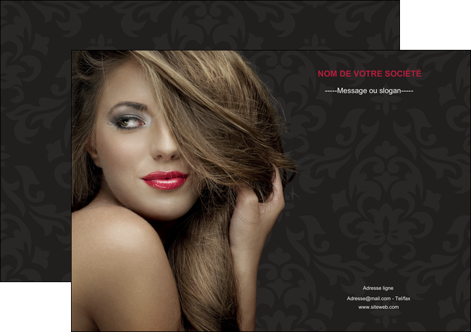 personnaliser maquette affiche centre esthetique  coiffure salon de coiffure salon de beaute MLIG27719