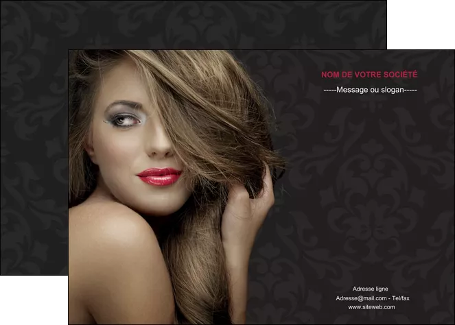 creer modele en ligne affiche centre esthetique  coiffure salon de coiffure salon de beaute MLGI27723