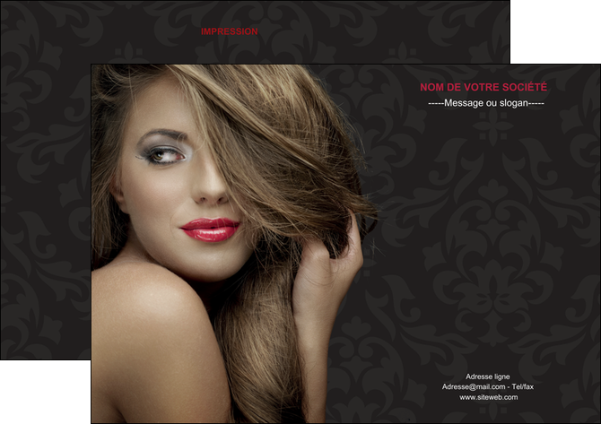 personnaliser modele de flyers centre esthetique  coiffure salon de coiffure salon de beaute MLIGCH27727