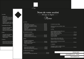 modele en ligne set de table metiers de la cuisine menu restaurant restaurant francais MIS27871