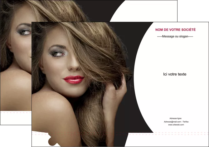 imprimerie pochette a rabat centre esthetique  cheveux coiffure salon de coiffure MIFLU27921