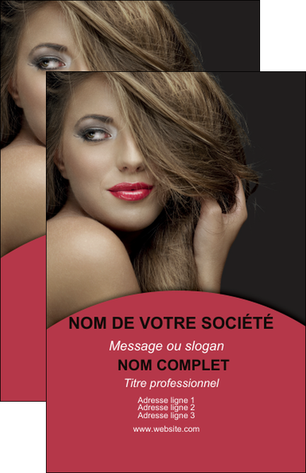 realiser carte de visite centre esthetique  cheveux coiffure salon de coiffure MIFBE27953