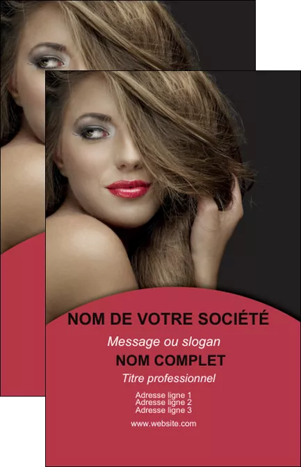 realiser carte de visite centre esthetique  cheveux coiffure salon de coiffure MLGI27953