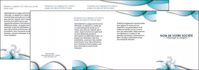 modele depliant 4 volets  8 pages  medecin texture contexture structure MLIGCH27967