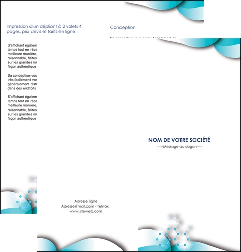 imprimerie depliant 2 volets  4 pages  medecin texture contexture structure MLIP27973