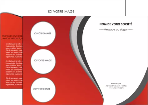 imprimerie depliant 2 volets  4 pages  texture contexture structure MIFBE28011
