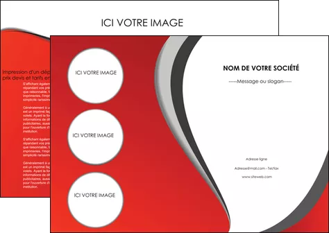 realiser depliant 2 volets  4 pages  texture contexture structure MID28013