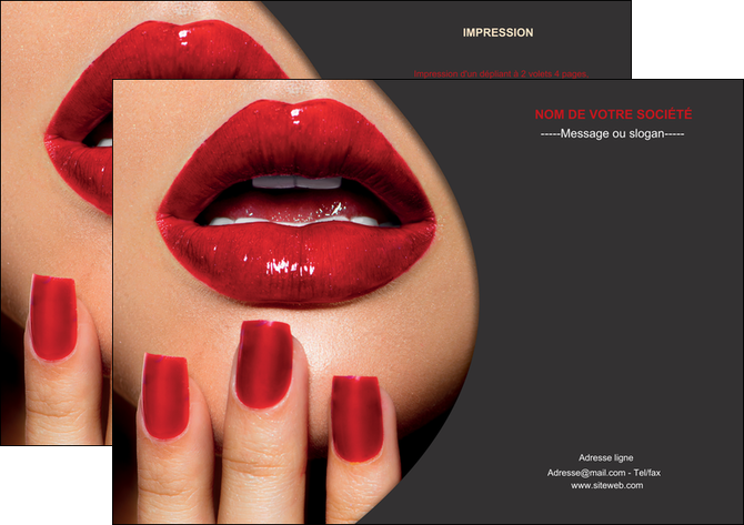 creation graphique en ligne flyers centre esthetique  beaute institut de beaute institut de beaute professionnel MIF28087