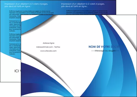 faire depliant 2 volets  4 pages  conceptuel couverture creatif MIFLU28113