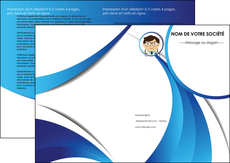 modele en ligne depliant 2 volets  4 pages  chirurgien medecin medecine cabinet medical MLIP28161