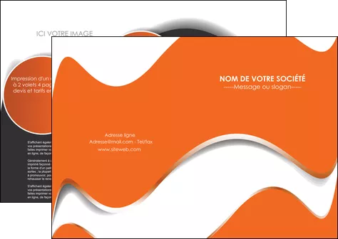 modele depliant 2 volets  4 pages  texture contexture structure MLIGCH28199