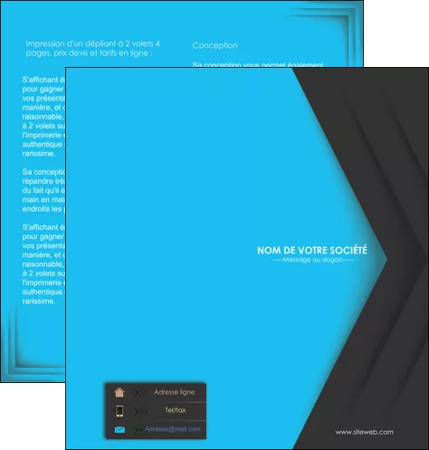 modele en ligne depliant 2 volets  4 pages  texture structure abstrait MLGI28401