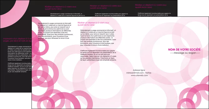 faire modele a imprimer depliant 4 volets  8 pages  texture structure contexture MIFBE28425
