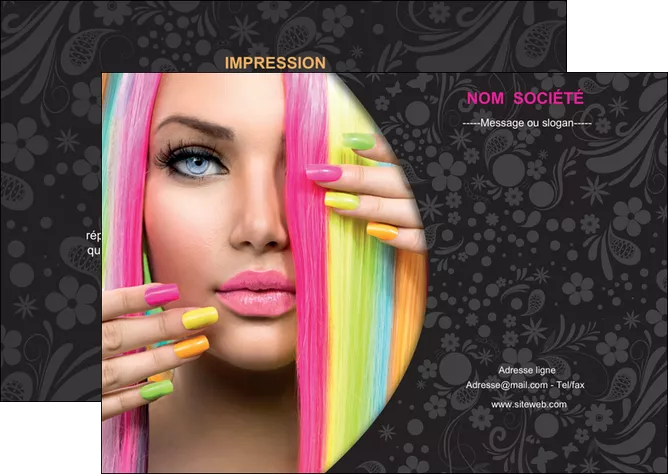 creation graphique en ligne flyers cosmetique coiffure coiffeur coiffeuse MIFLU28463