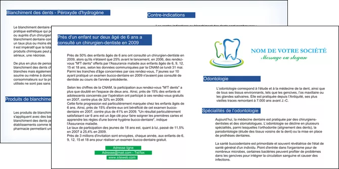 creation graphique en ligne depliant 2 volets  4 pages  dentiste dents http   wwwlesgrandesimprimeriescom assets img3 ud_preview i28487_c1_p1png dents dentiste MIFCH28513