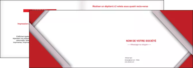 impression depliant 2 volets  4 pages  texture contexture structure MLGI28705