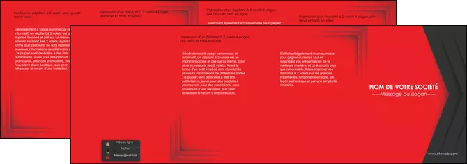 impression depliant 4 volets  8 pages  texture structure courbes MLGI28843