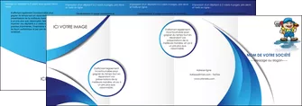 cree depliant 4 volets  8 pages  plomberie plombier plomberie travail MLGI28943
