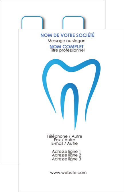 creation graphique en ligne carte de visite dentiste dents dentiste dentier MFLUOO28985