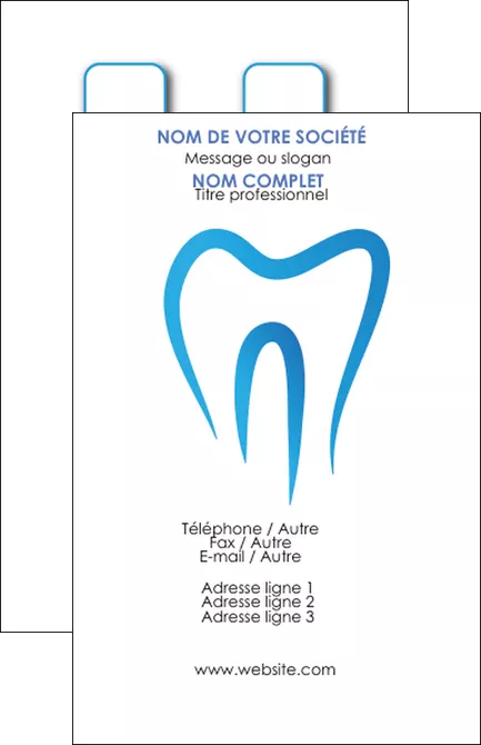 creation graphique en ligne carte de visite dentiste dents dentiste dentier MLIGLU28985