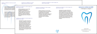 modele en ligne depliant 4 volets  8 pages  dentiste dents dentiste dentier MIDLU28993