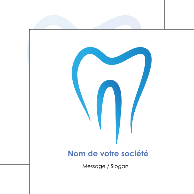 imprimerie flyers dentiste dents dentiste dentier MIS29013