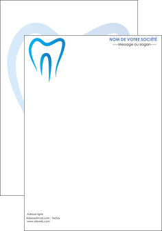 exemple flyers dentiste dents dentiste dentier MIDCH29017