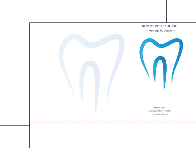 creer modele en ligne pochette a rabat dentiste dents dentiste dentier MLIGCH29021